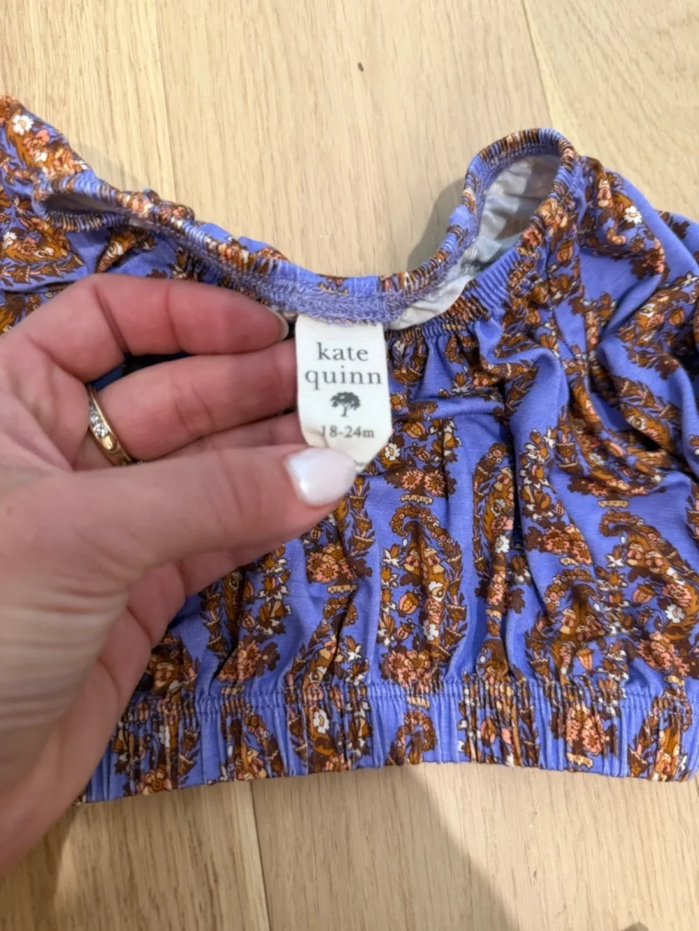 Kate Quinn NWOT paisley set 18-24 months cropped top